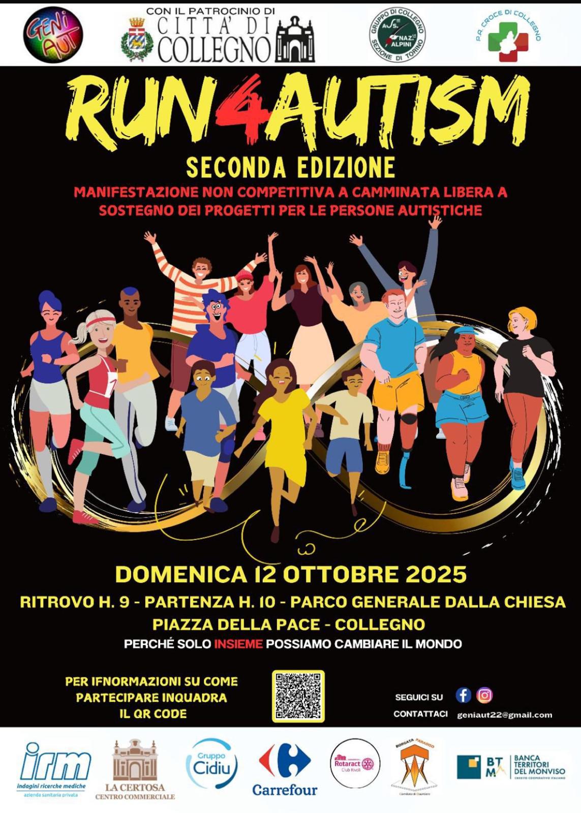 locandina run4autism 2025